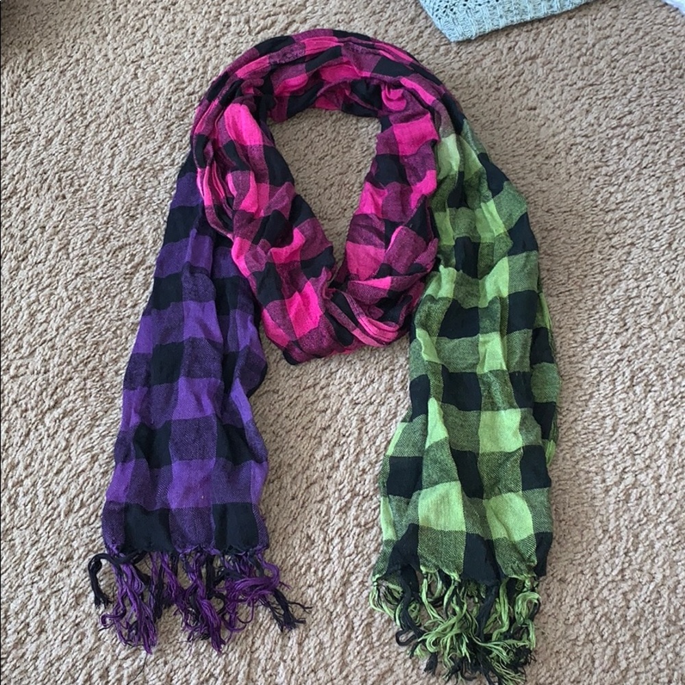 MultiColor Plaid Scarf